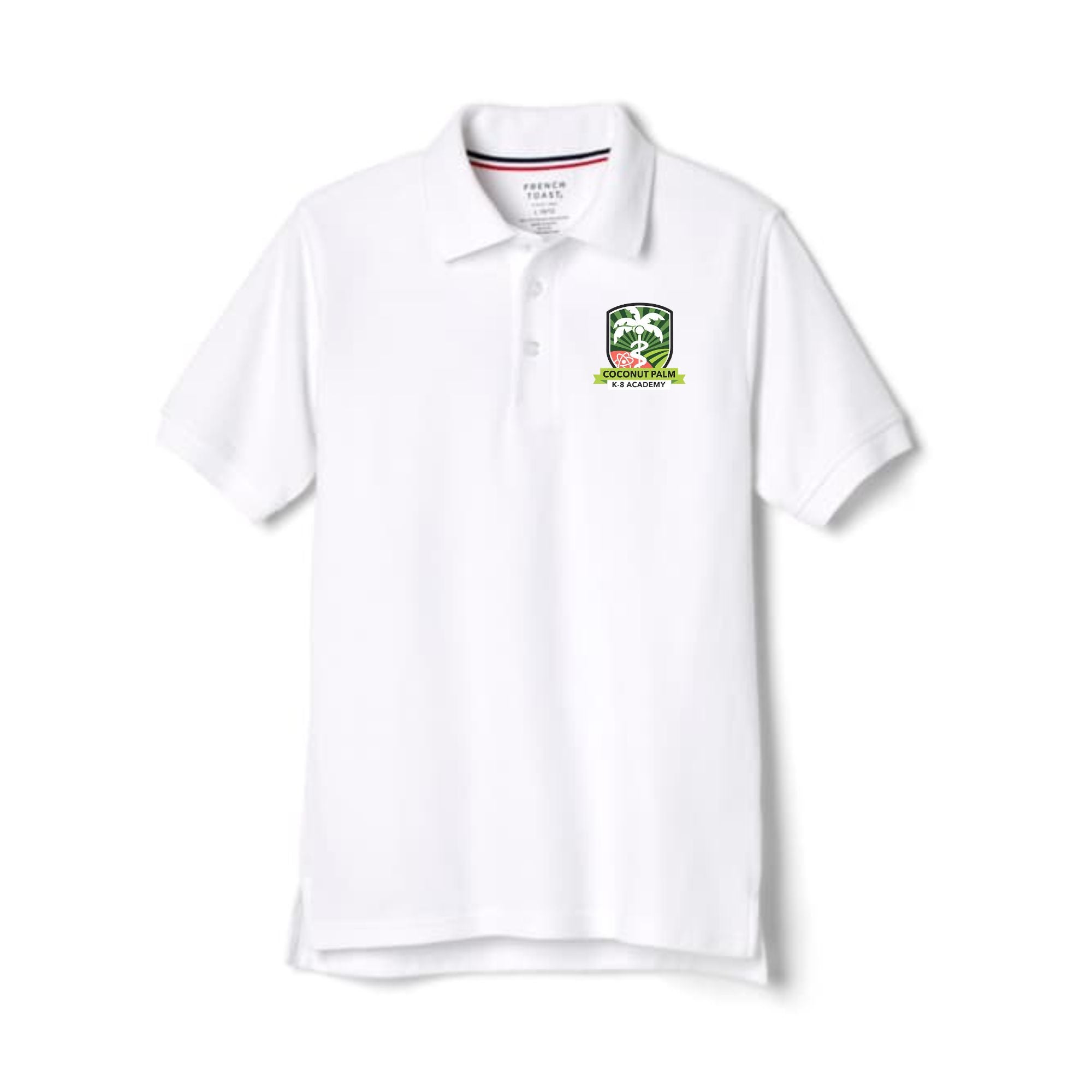 Coconut Palm Unisex Polo White