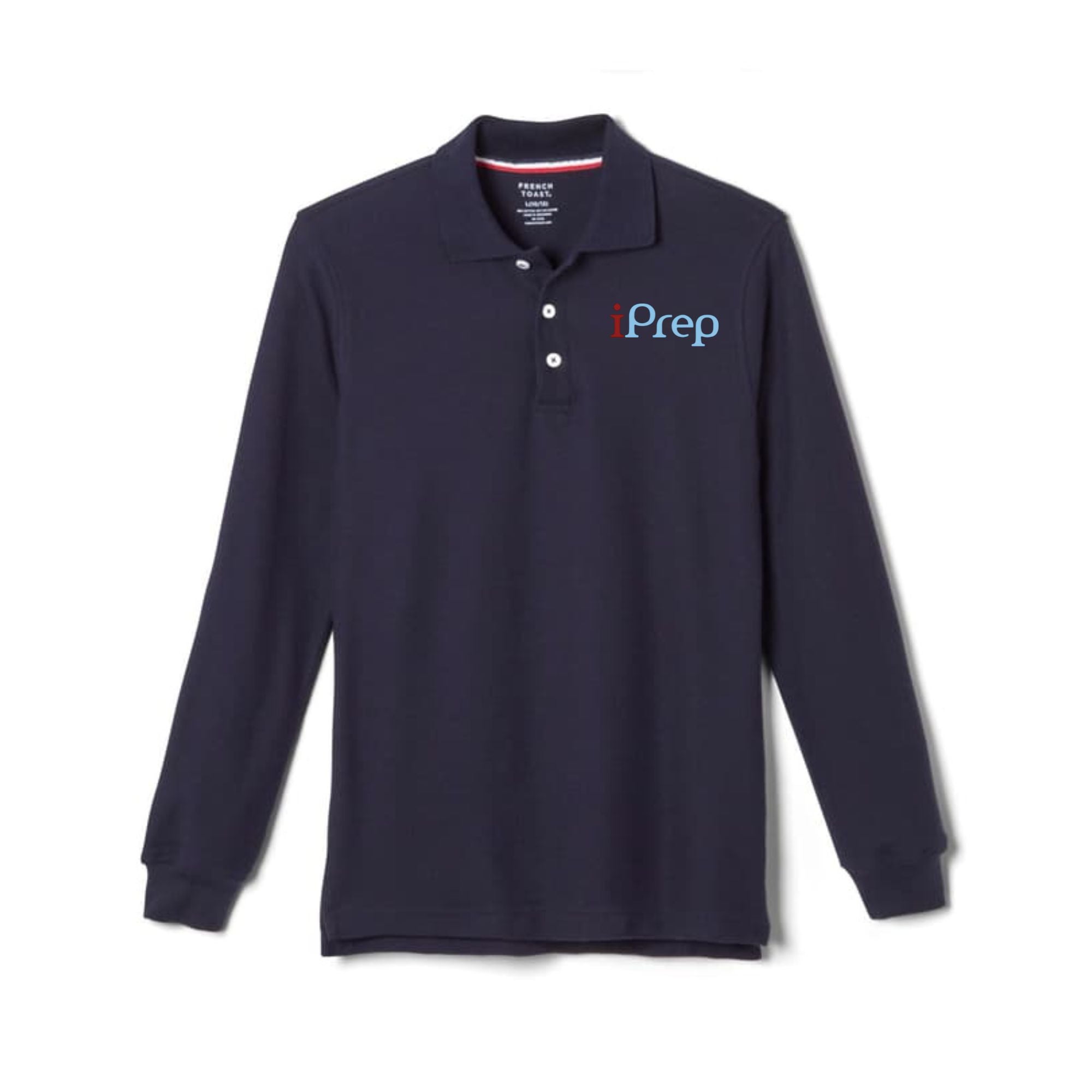 iprep 5th 8th unisex polo navy long sleeve