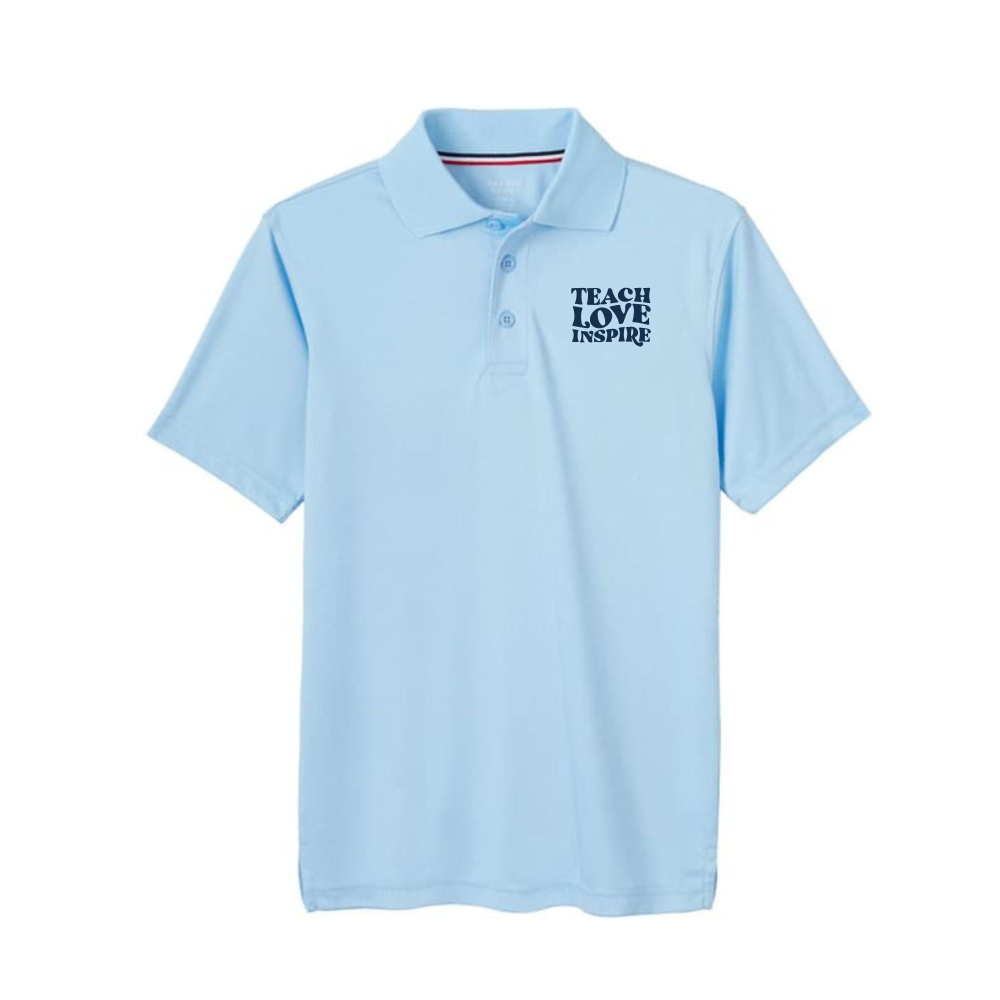 Teacher  "Teach Love Inspire"  performance polo
