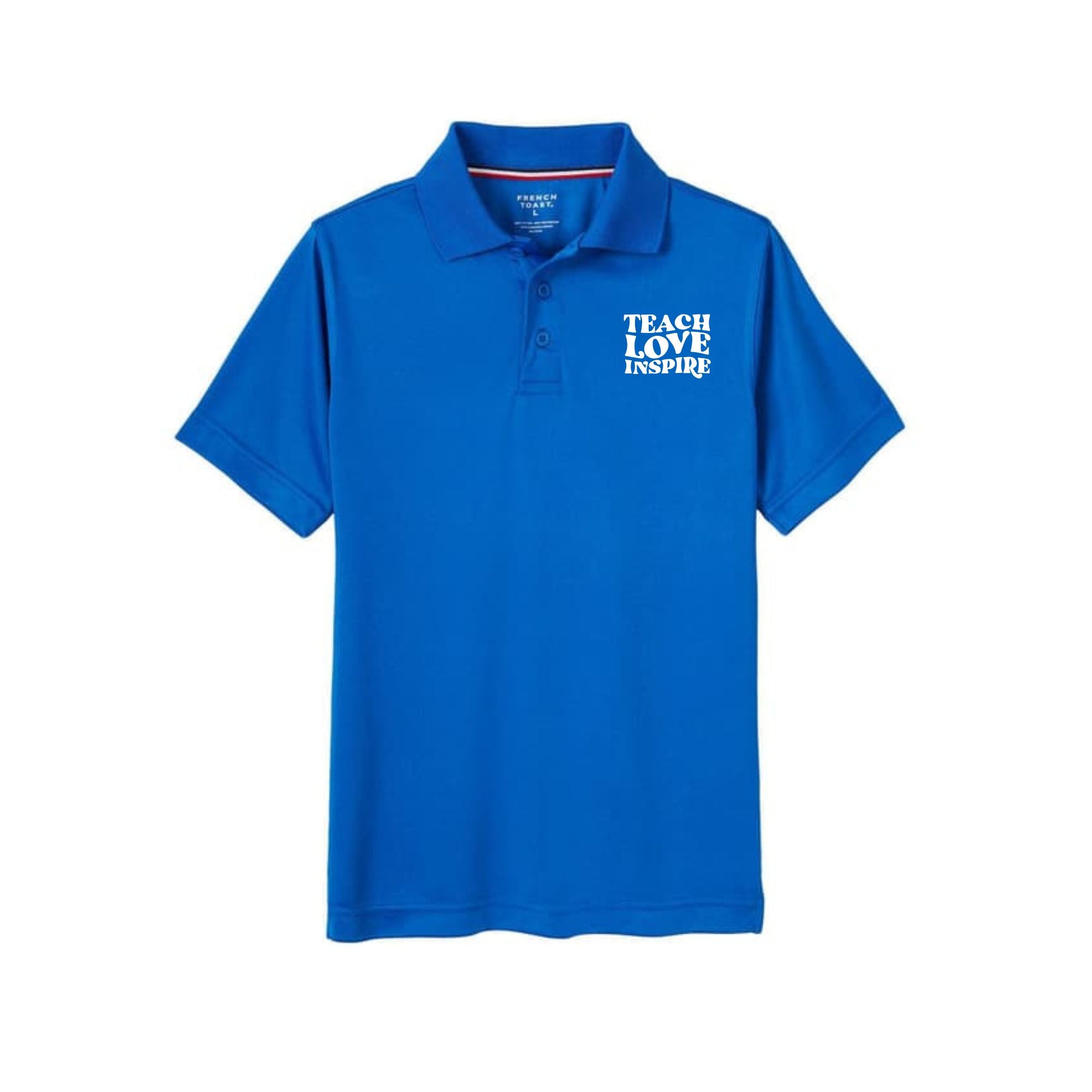 Teacher  "Teach Love Inspire"  performance polo
