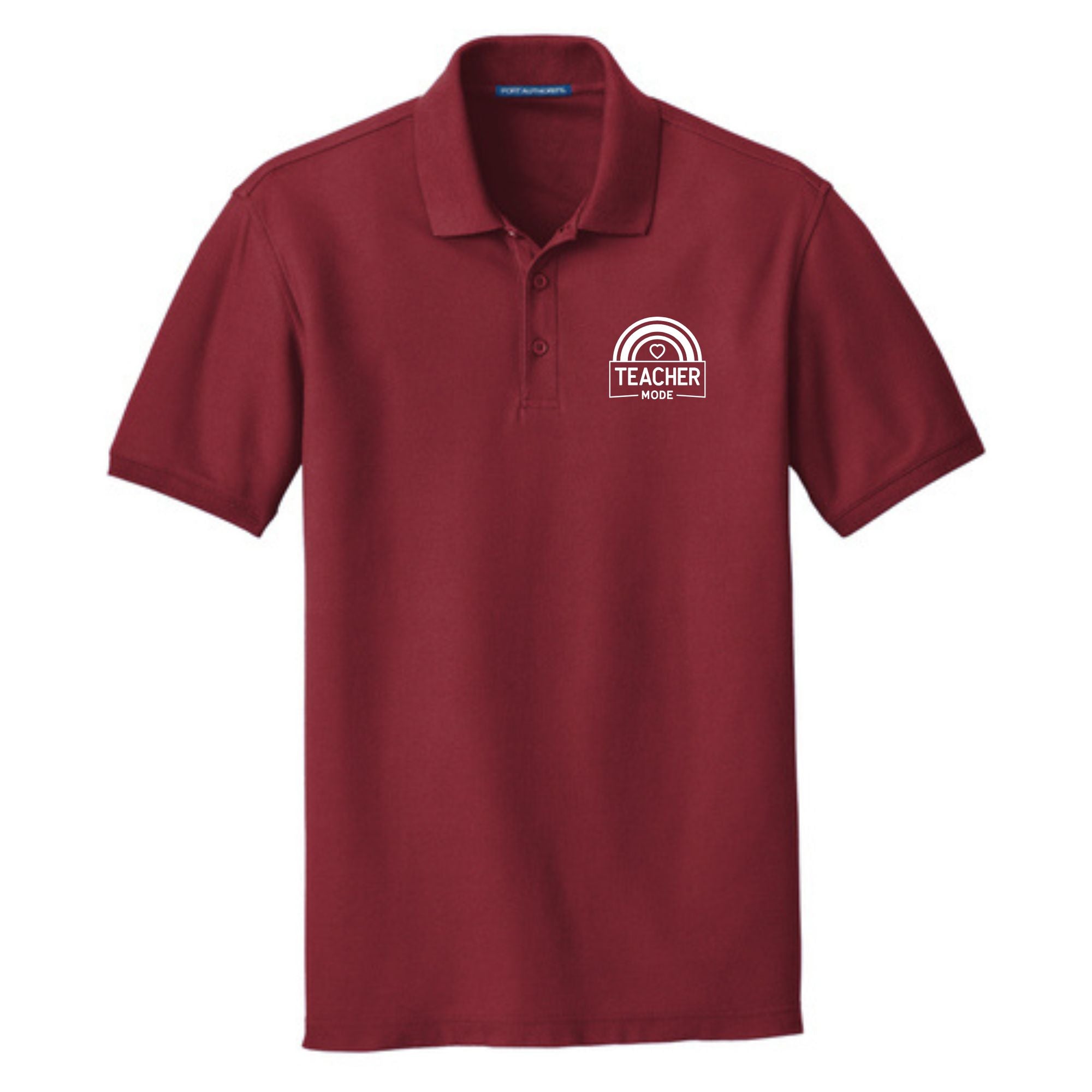 Teacher Cotton Pique "Teacher Mode" Polo