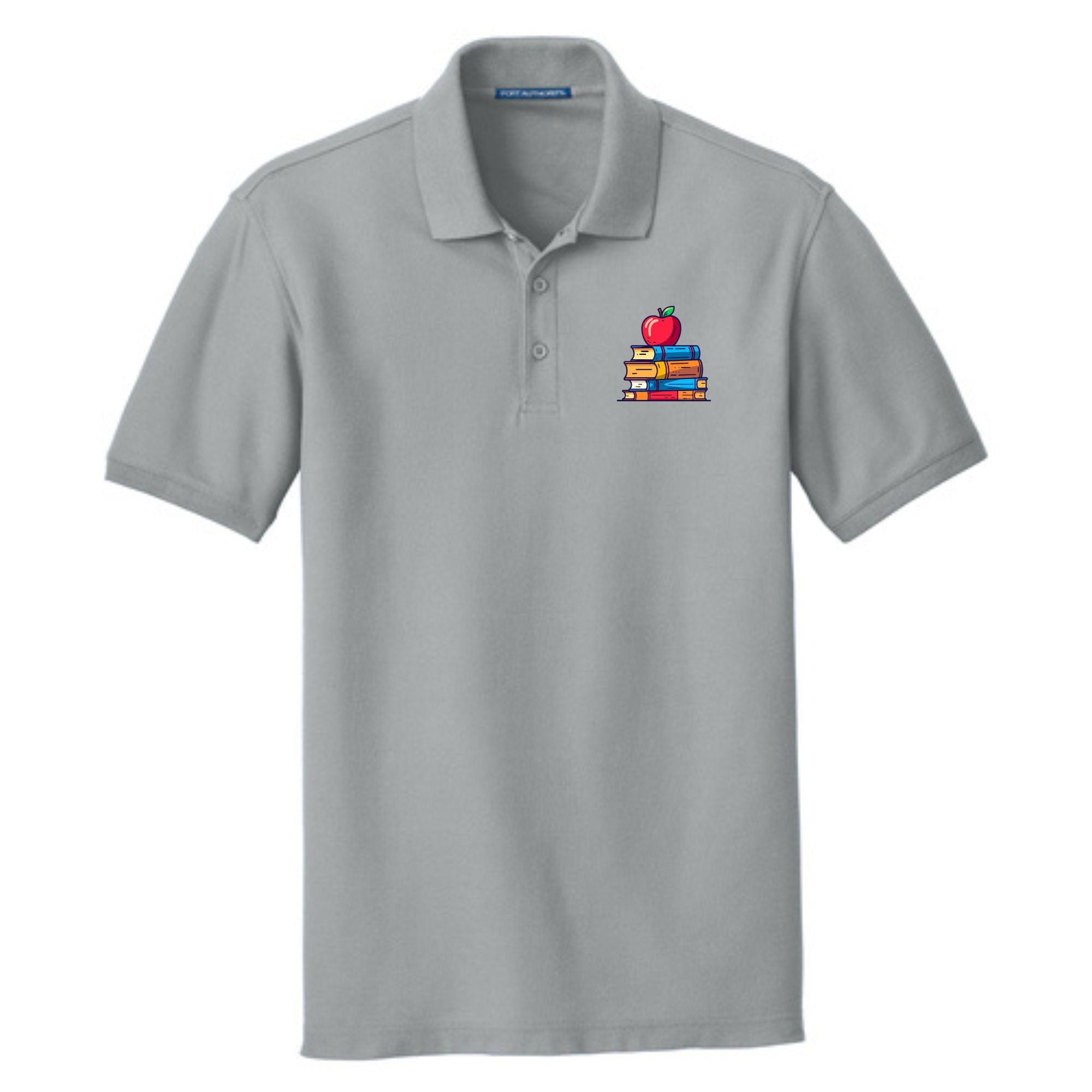 Teacher Cotton Pique Apple Polo
