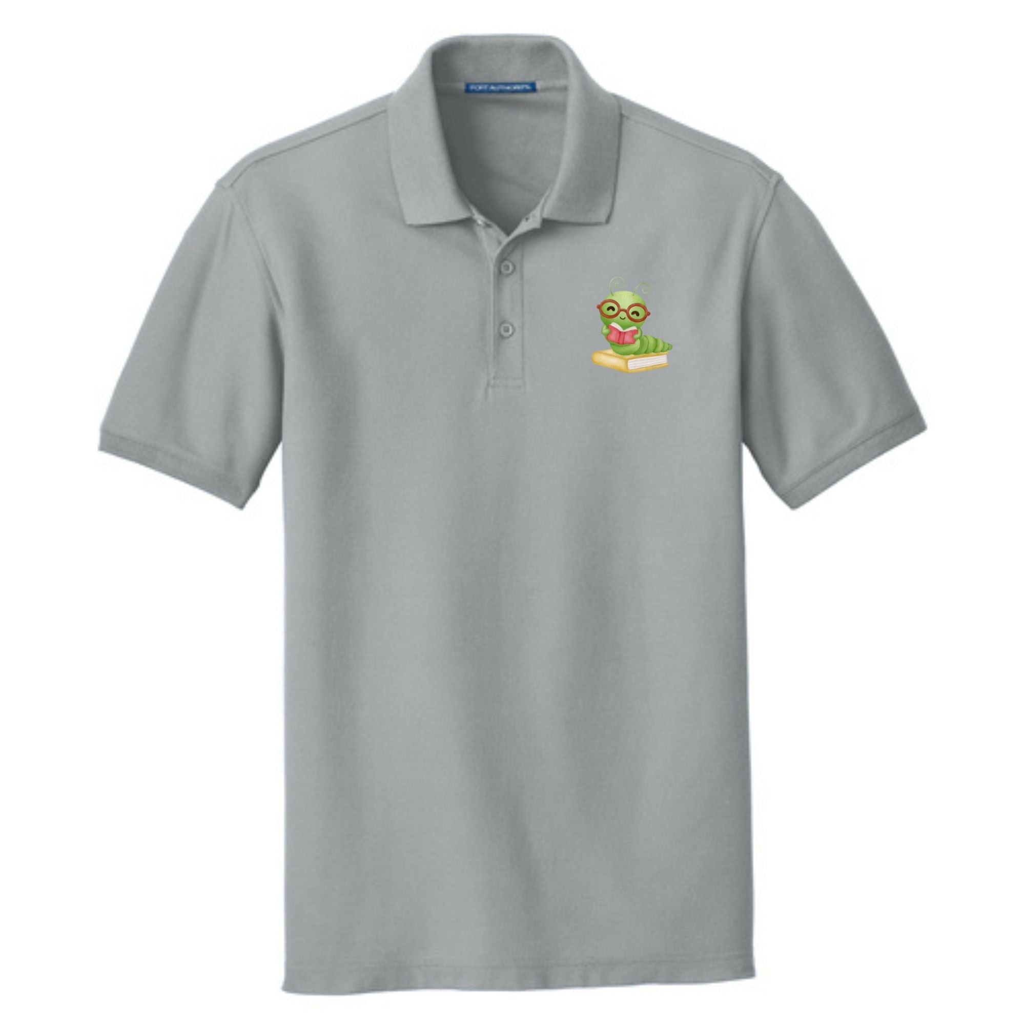 Teacher Cotton Pique Book Worm Polo