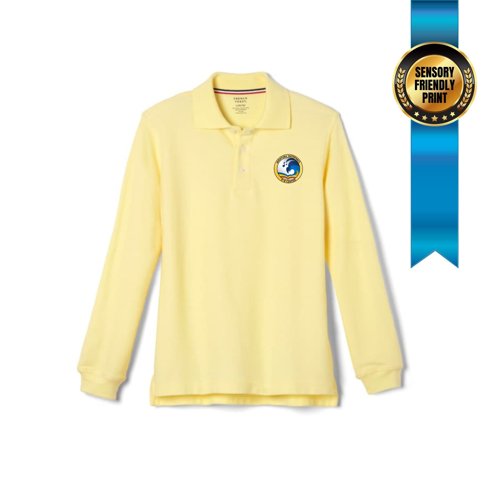 long sleeve pique polo 6th