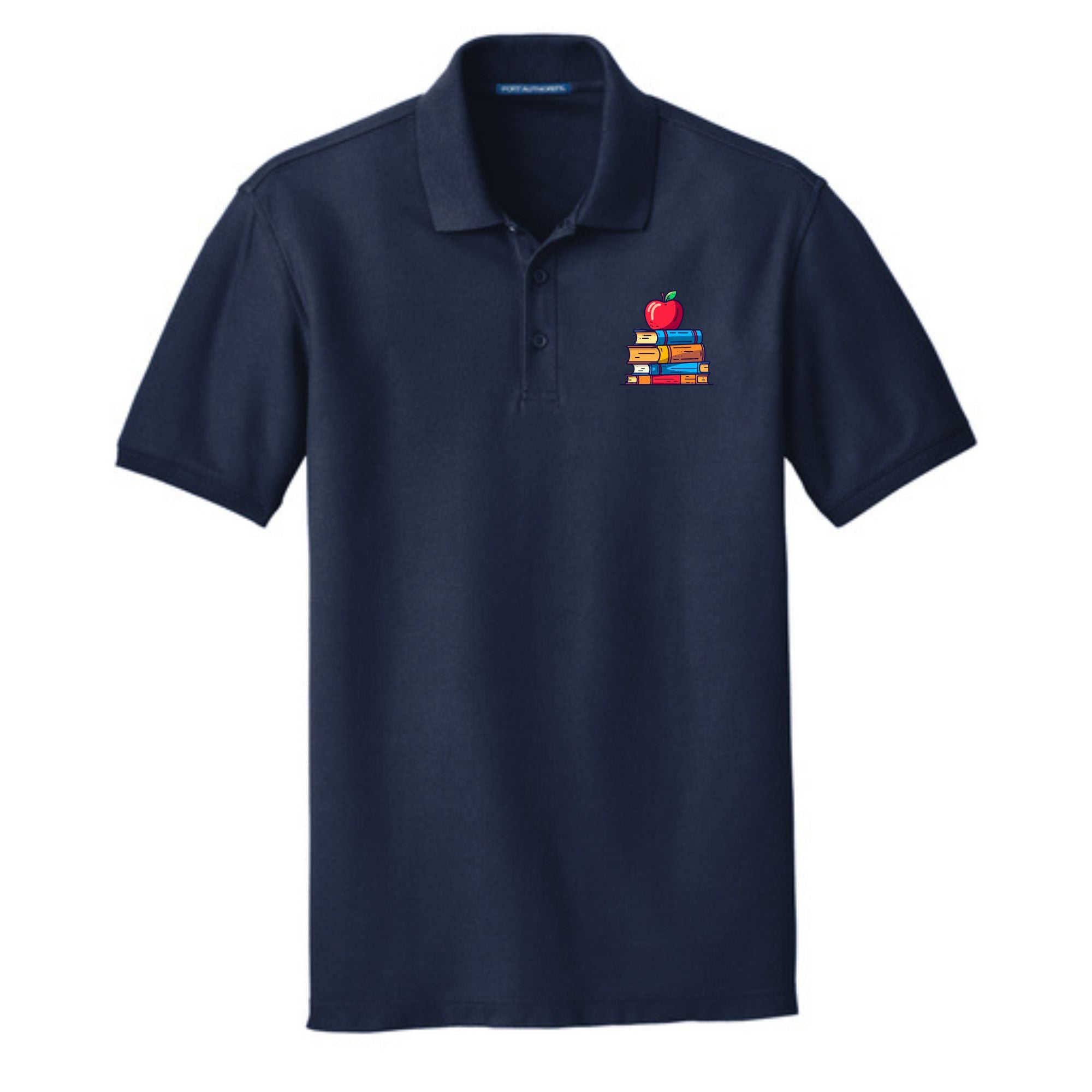 Teacher Cotton Pique Apple Polo