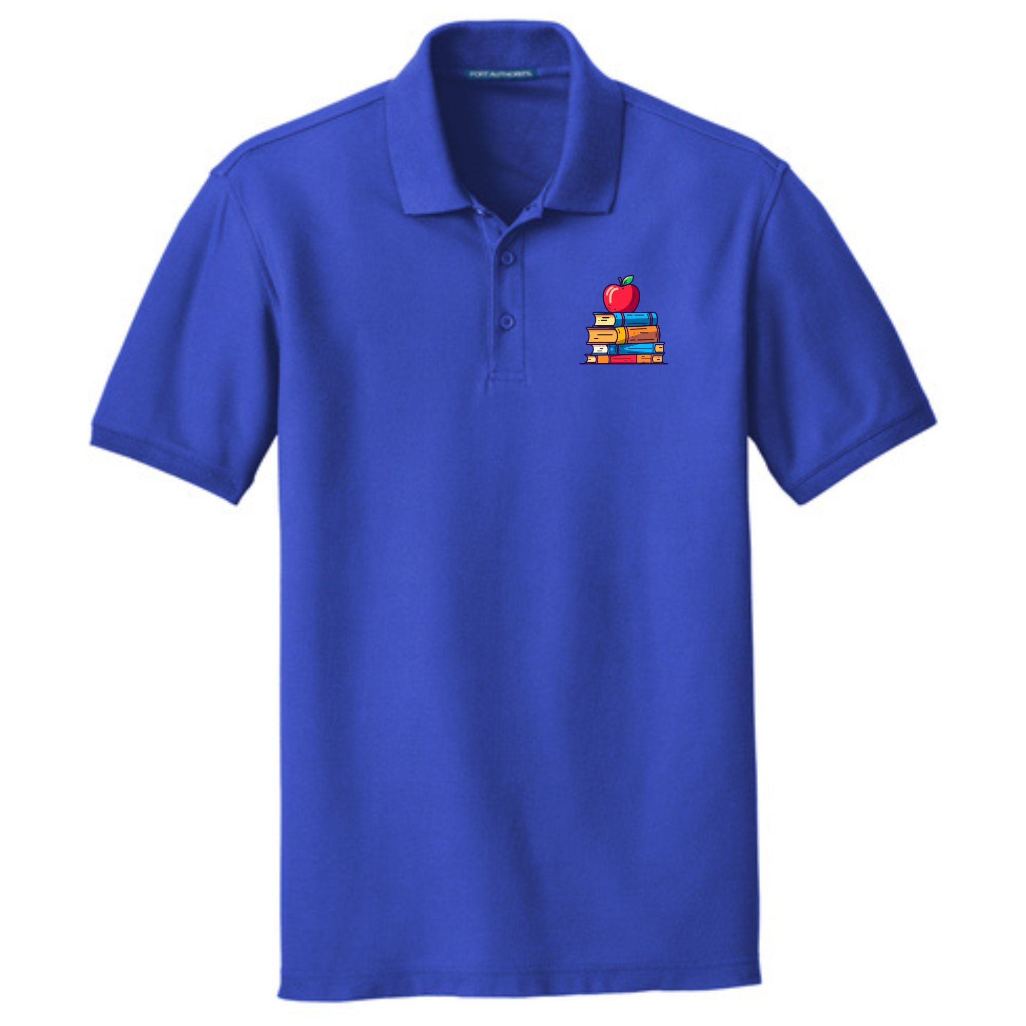 Teacher Cotton Pique Apple Polo