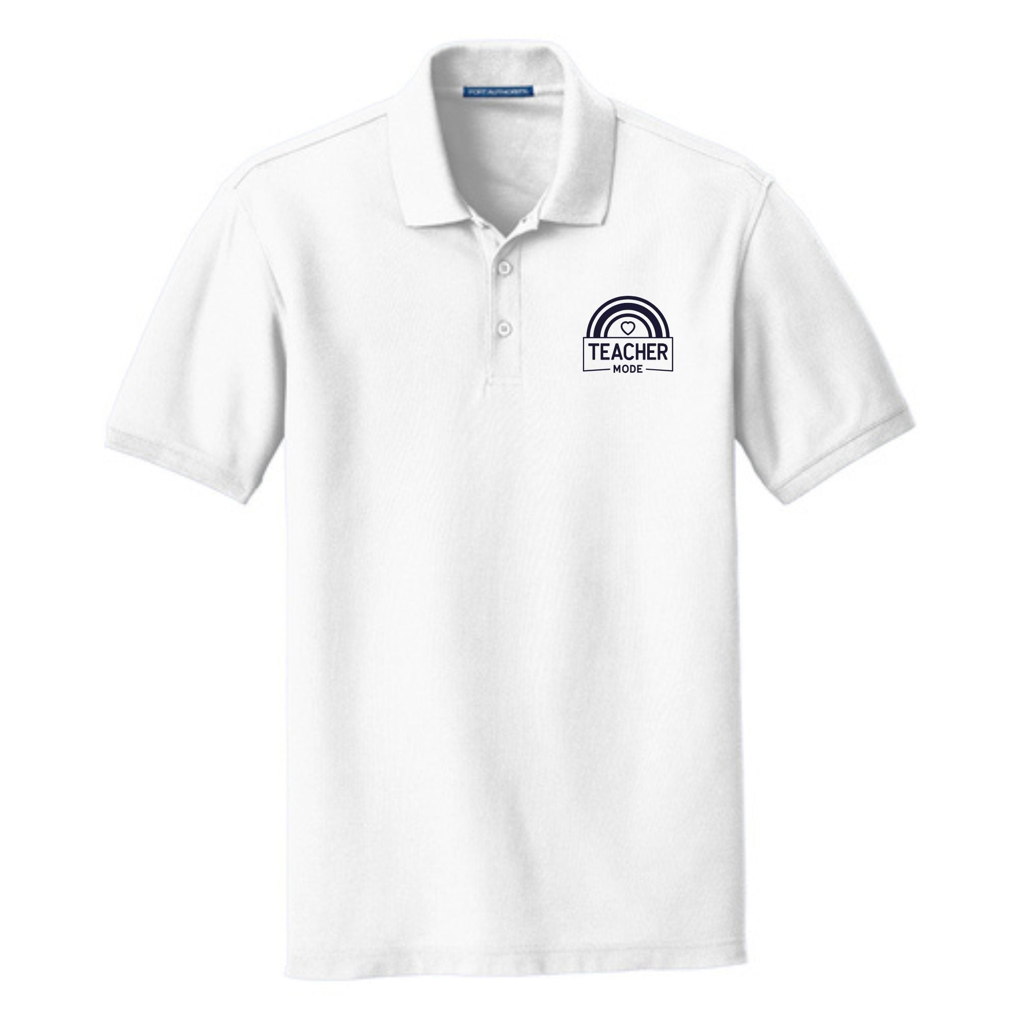 Teacher Cotton Pique "Teacher Mode" Polo