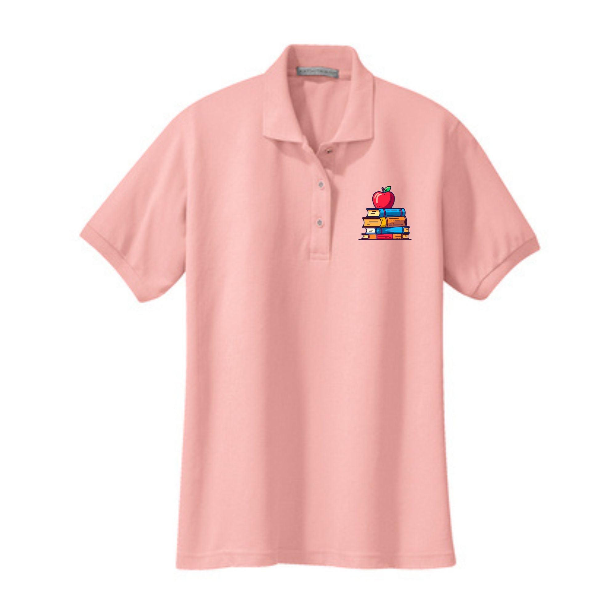 Teacher Ladies' Cotton Pique Polo Apple