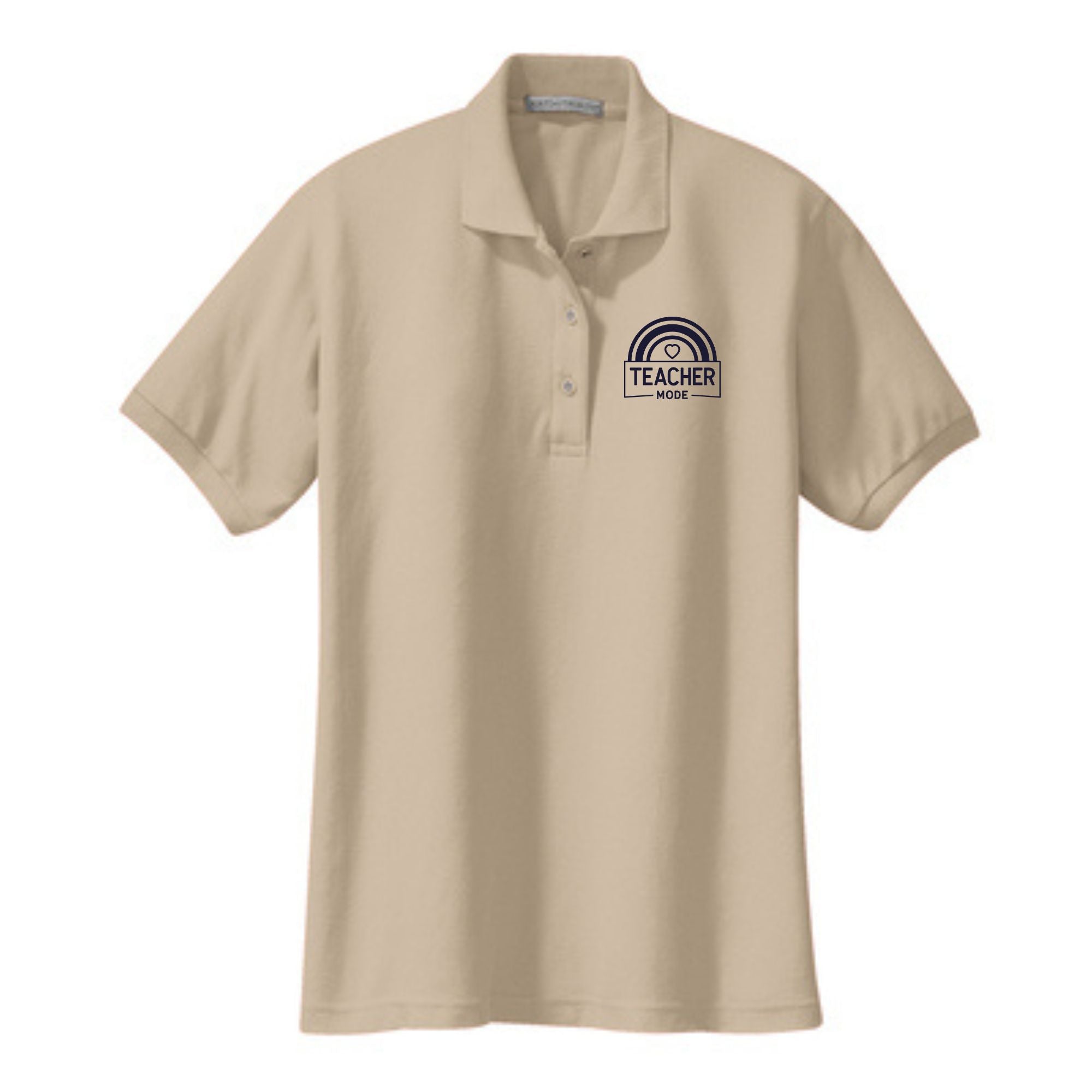 Teacher Ladies' Cotton Pique Polo "Teacher Mode"