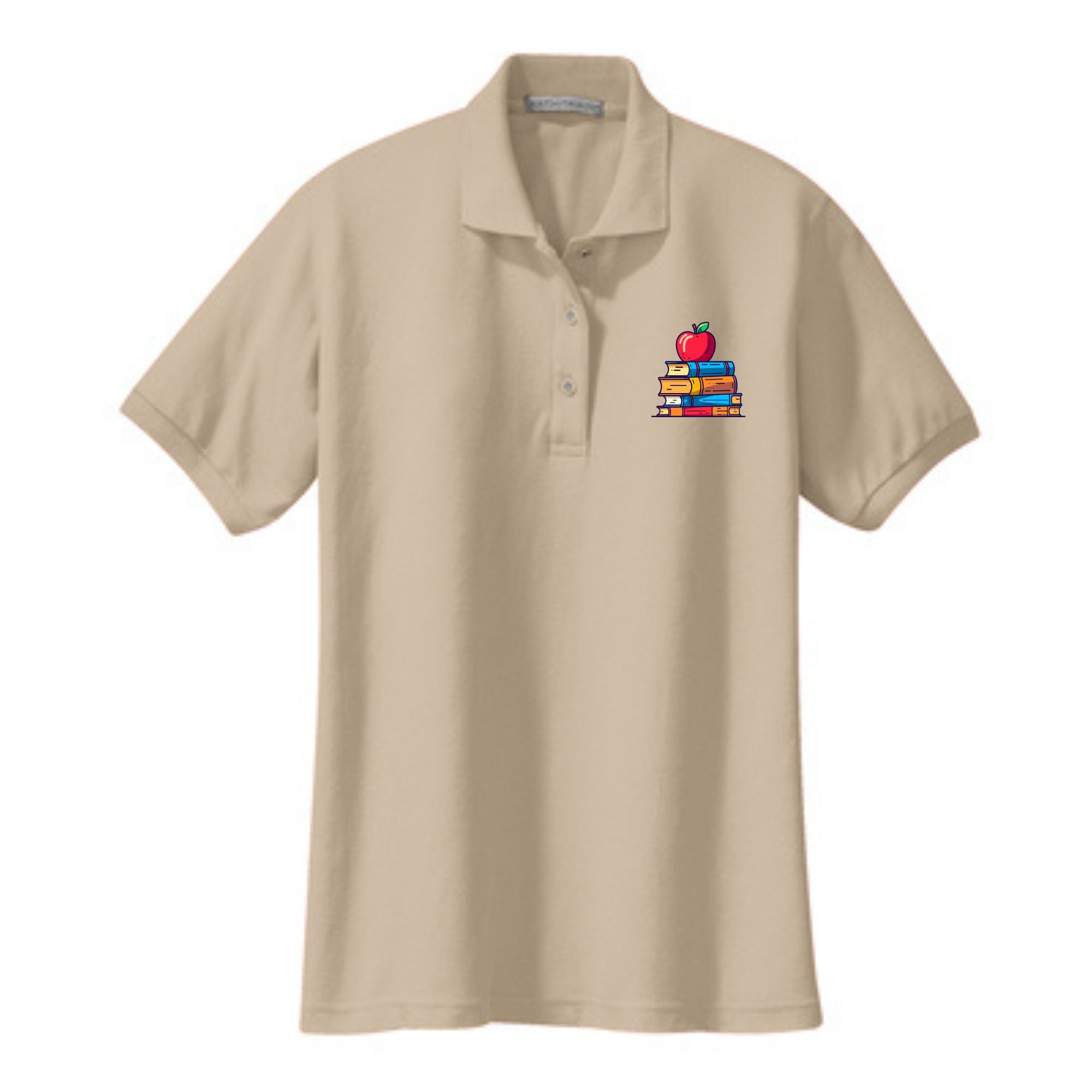 Teacher Ladies' Cotton Pique Polo Apple