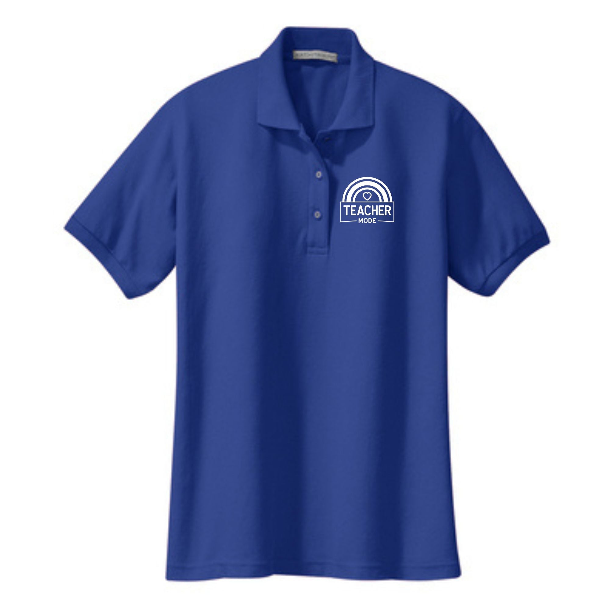 Teacher Ladies' Cotton Pique Polo "Teacher Mode"
