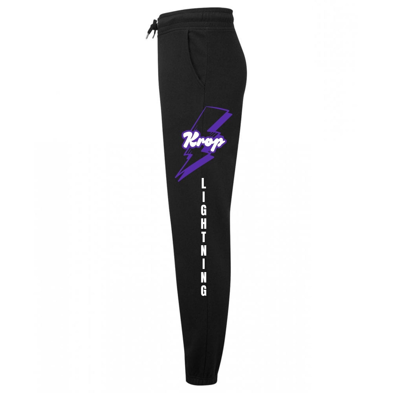 krop unisex joggers black