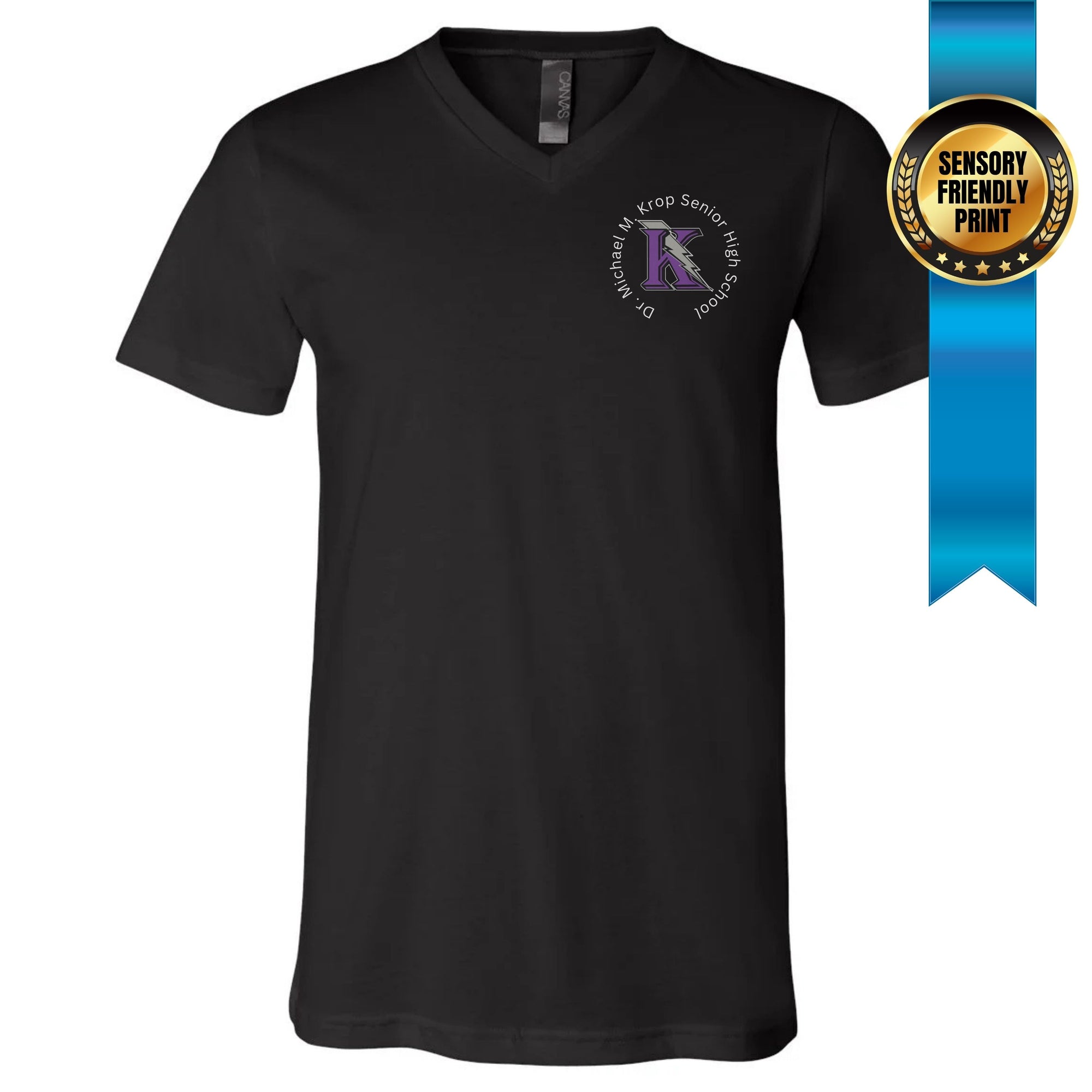 KROP Unisex V-Neck Black