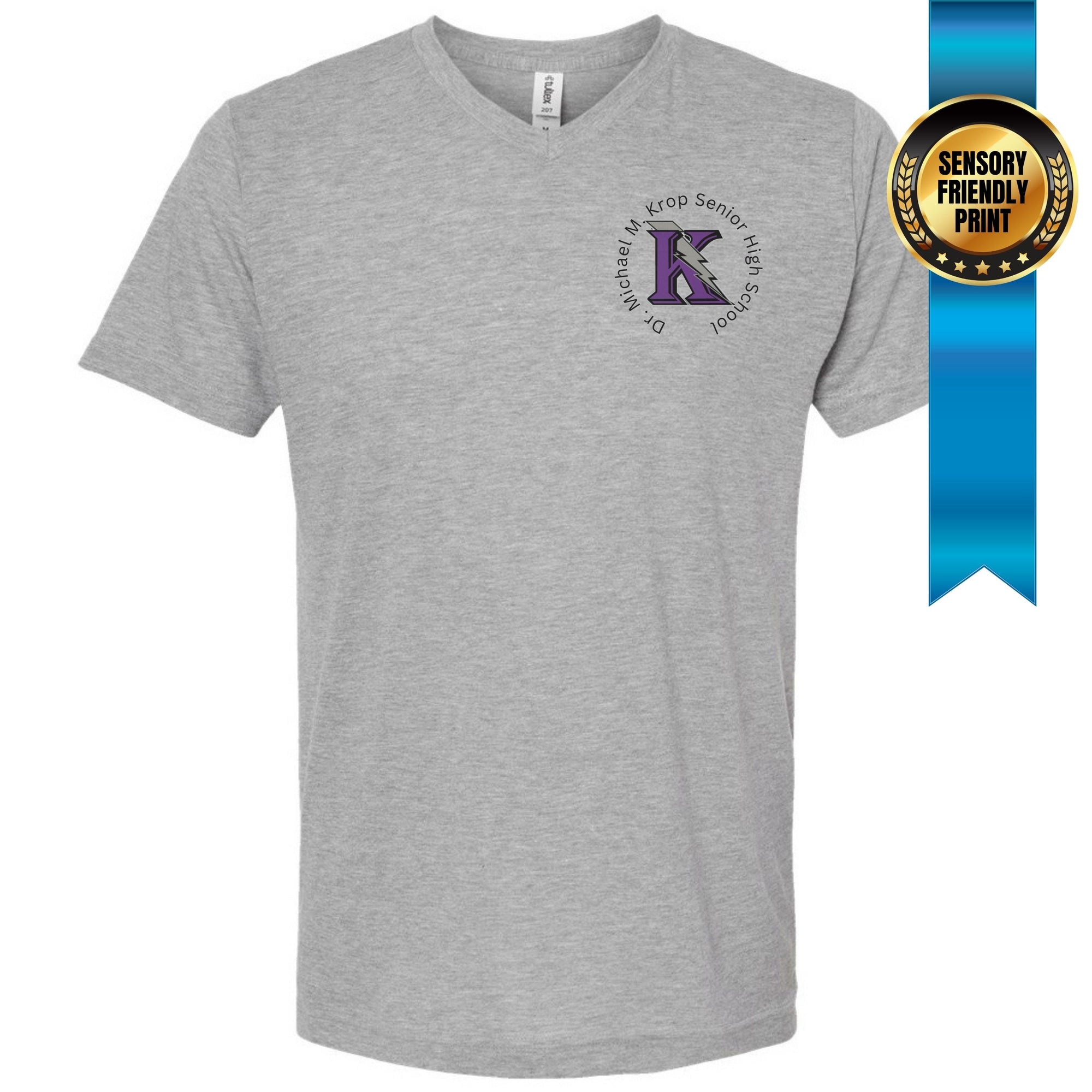KROP Unisex V-Neck Gray