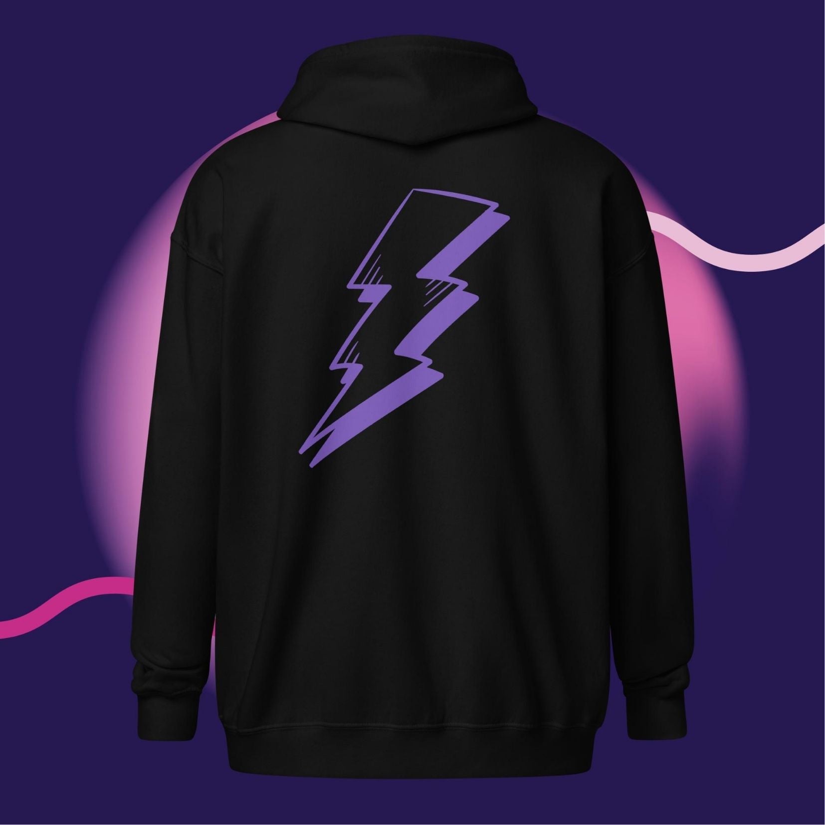 Black zip up hoodie

