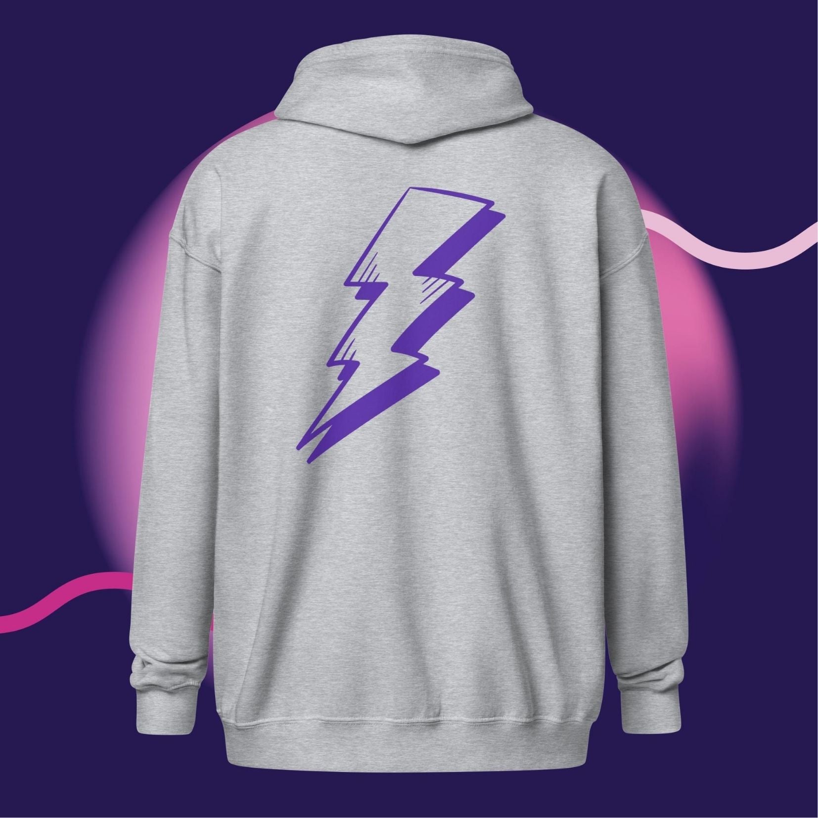Cotton fleece zip hoodie

