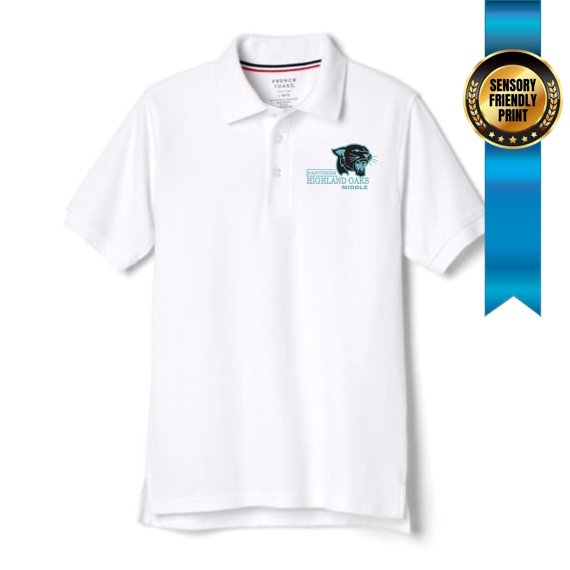 HOM Unisex Polo White Printed